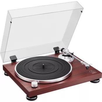 Gramofon audio z napędem paskowym Audio-Technica AT-LPW50BTRW Brązowy Manualny