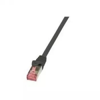 Kabel sieciowy LogiLink 0,5 m Kat.6 RJ-45 S/FTP Czarny