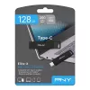 Pendrive 128GB USB-C 3.2 to produkt PNY z naszej oferty pendrive'ów USB. Najważniejsze cechy to czarne wykończenie, pojemność pamięci flash 128 GB i interfejs USB-C 3.2.