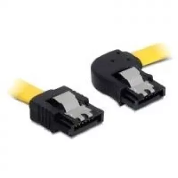 Kabel SATA męski/męski 0,5m DeLOCK 82829 żółty