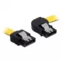Kabel SATA męski/męski 0,5m DeLOCK 82829 żółty