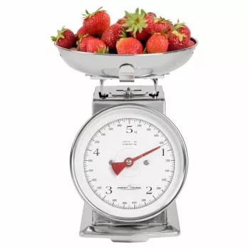Mechaniczna waga kuchenna ProfiCook PC-KW 1247 — stal nierdzewna, pojemność 5 kg, miska 1 L, funkcja tarowania