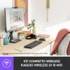 Logitech Wireless Combo MK220 - Zestaw klawiatury i myszy - bezprzewodowy - 2,4 GHz - włoski - ciemnoszary (920-003721)