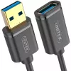 UNITEK Y-C457GBK kabel USB USB 3.2 Gen 1 (3.1 Gen 1) 1 m USB A Czarny