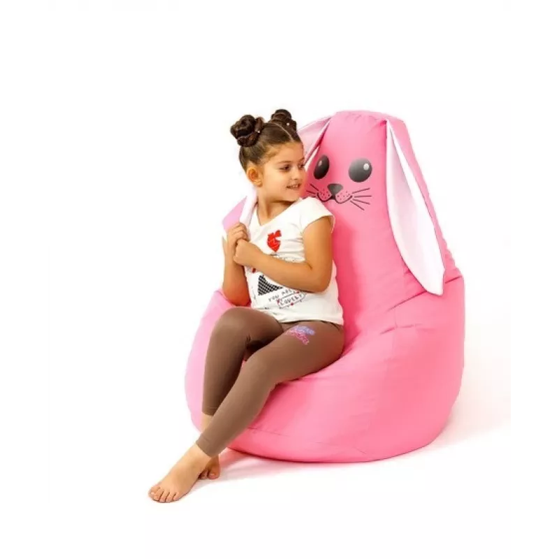 Sako bag pouf Rabbit pink L 105 x 80 cm