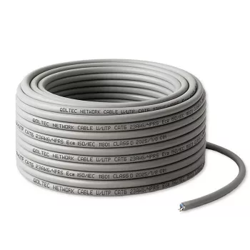 Kabel krosowy sieciowy QOLTEC Cat6 UTP, miedziany, 25 m, szary