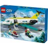 LEGO City Samolot Ratunkowy 60465 – mały zestaw konstrukcyjny samolotu ratunkowego, 403 elementy, 4 minifigurki, wiek 6+