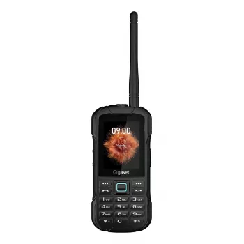 GIGASET GLX 8 ACTIVE czarny 6,1 cm 2,4 cala Wyświetlacz Funkcja Push-to-talk Bateria 2500 mAh IP68 2 MP Aparat Dual-SIM Bluetooth