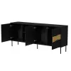 Cama INSERTO 3D1W komoda 190x40x80 czarny + LED