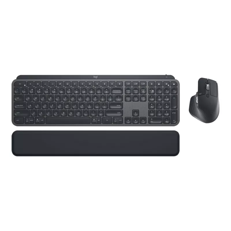 Logitech MX Keys Combo for Business – Zestaw klawiatura i mysz – podświetlany – bezprzewodowy – Bluetooth LE – QWERTY – GB – Grafitowy