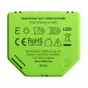 Wbudowany ściemniacz Shelly Dimmer Gen3 — LED maks. 150 W, halogen maks. 200 W, 220–240 V, bezprzewodowy, czarny/limonkowy