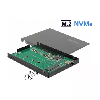 Obudowa SSD DeLOCK 42609 Czarna M.2