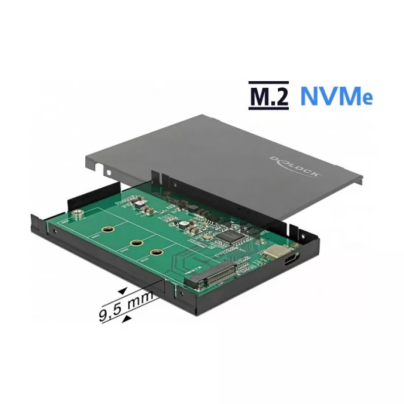 Obudowa SSD DeLOCK 42609 Czarna M.2