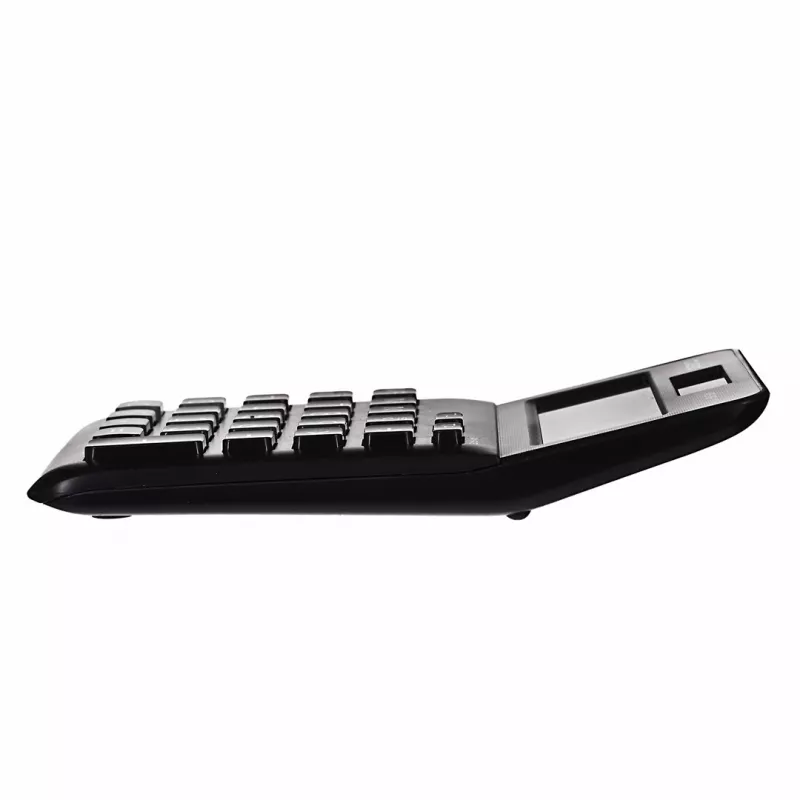 Podstawowy kalkulator biurkowy CASIO MS-8F – 8-cyfrowy, bateria/słoneczny, 26 klawiszy, funkcje walutowe i podatkowe, obliczanie zysku, czarny