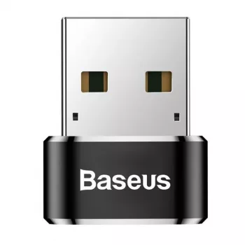 Baseus Adapter USB męski na Type-C żeński Czarny