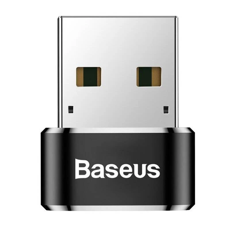 Baseus Adapter USB męski na Type-C żeński Czarny