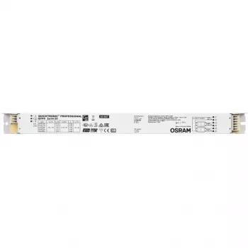 Statecznik/sterownik LED Osram QTP5 2X14…35, żywotność 100000 h, napięcie wejściowe 198–264 V, 50/60 Hz, 24 A, -20–50 °C, 30×360×21 mm