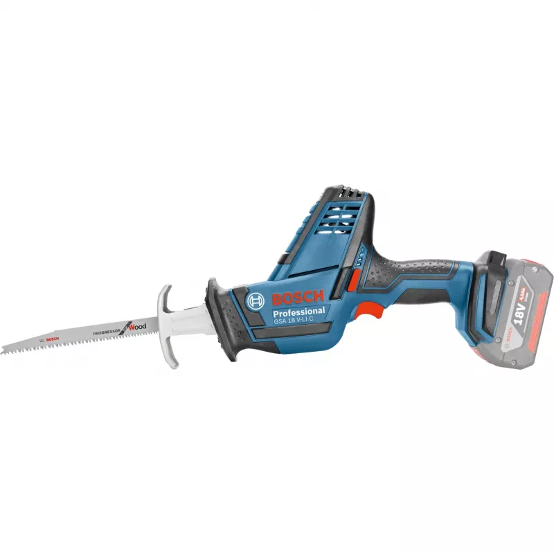 Bosch GSA 18 V-LI C Professional Czarny, Niebieski, Czerwony