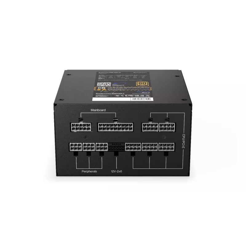 Zasilacz ENDORFY Supremo FM6 850 W, 24-pin ATX, w pełni modułowy, 80 PLUS Gold, wentylator 120 mm, czarny