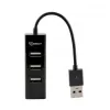 Sbox H-204 USB 4 Porty HUB Czarny