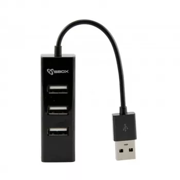 Sbox H-204 USB 4 Porty HUB Czarny