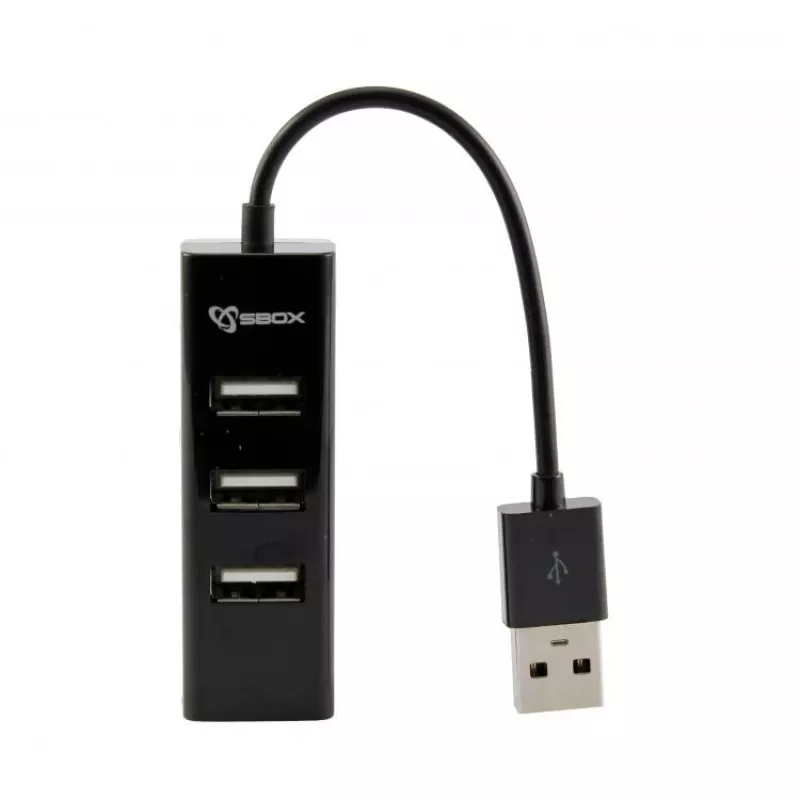 Sbox H-204 USB 4 Porty HUB Czarny