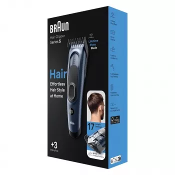 Braun HC5350 maszynka do strzyżenia włosów, 17 długości, bezprzewodowa