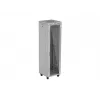 Stojąca szafa rack 19 cali 42U LANBERG 600×600 mm szara z drzwiami szklanymi i LCD (płaski Pack)