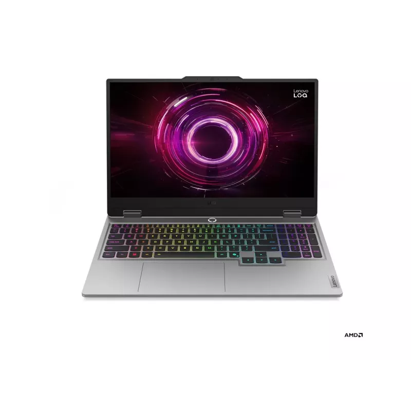 Laptop Lenovo LOQ Ryzen 5, 15,6 cala FHD IPS 144Hz, 16GB RAM, 512GB SSD, NVIDIA RTX 5050 8GB, Windows 11 Home (Luna Grey)