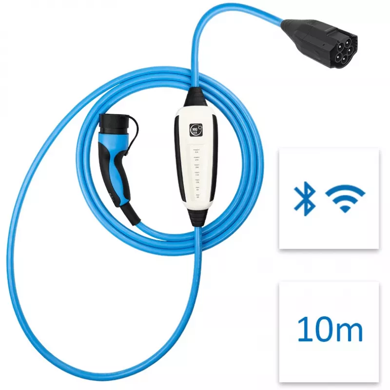 NRGkick Pure niebieski Type 2 5m 22kW 32A Kabel do ładowania