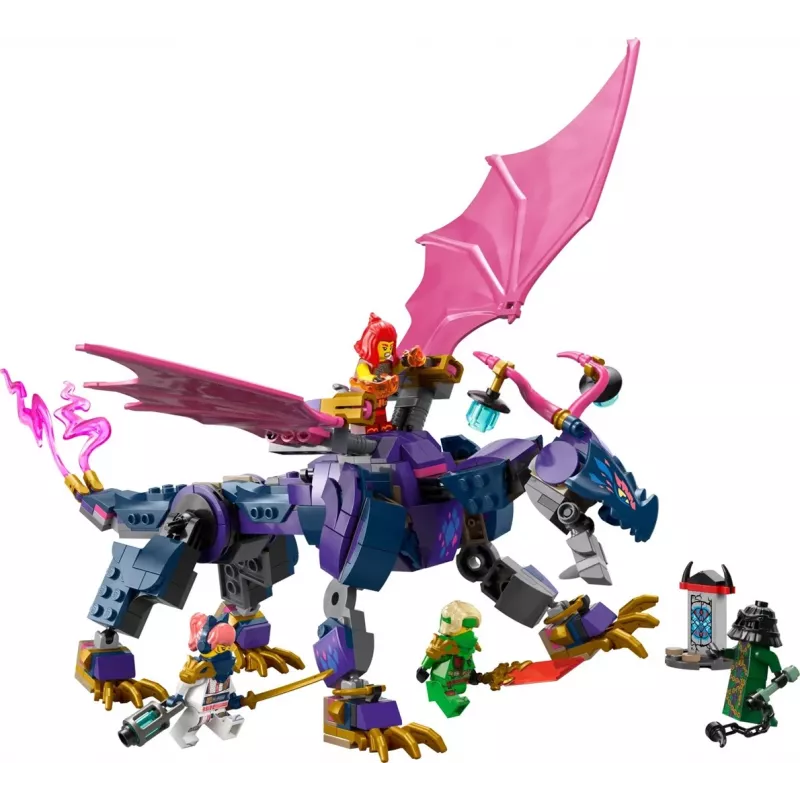 Klocki LEGO NINJAGO 71842 Rontu – mistrzowskie smoki – 381 elementów, 4 minifigurki, model do ekspozycji 130 mm