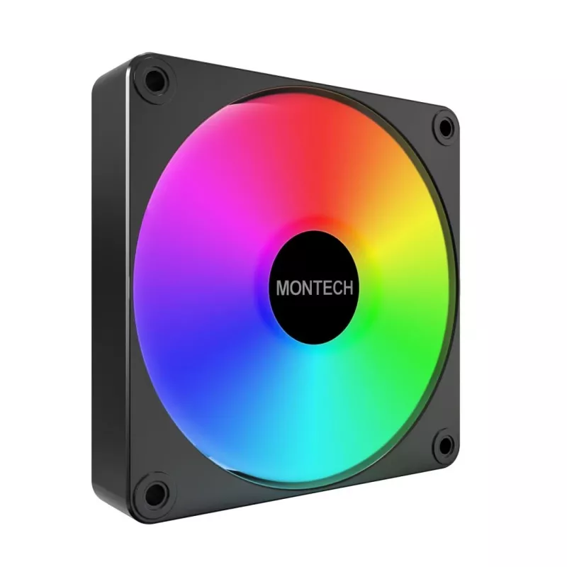 Montech GF120 V2 ARGB Moduł wentylatora do obudowy komputera 12 cm Czarny 1 szt.