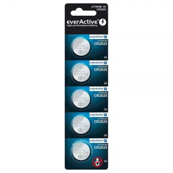 Mini bateria litowa everActive CR2025 - blister 5 szt.