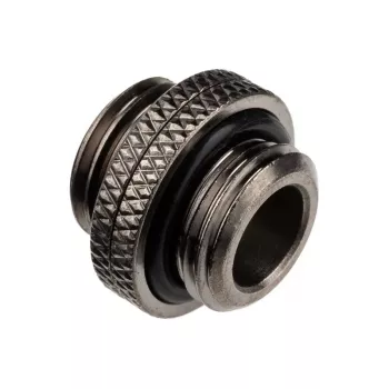 Adapter Alphacool G1/4 AG na G1/4 AG, metalowe połączenie kątowe, czarny
