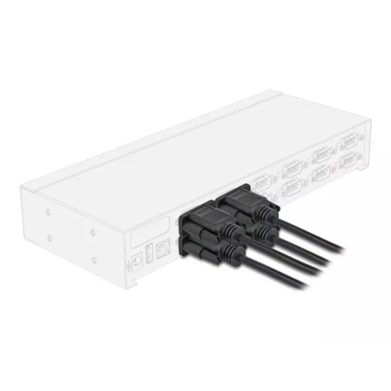 DeLOCK 86822 Kabel szeregowy czarny 0,5 m DB-9
