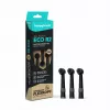 happybrush ECO R2 końcówki szczoteczki, czarne, 3 szt.