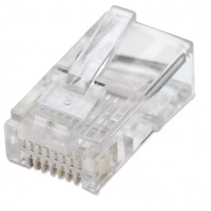 Intellinet 502375 złącze przewodu RJ-45 Przezroczysty