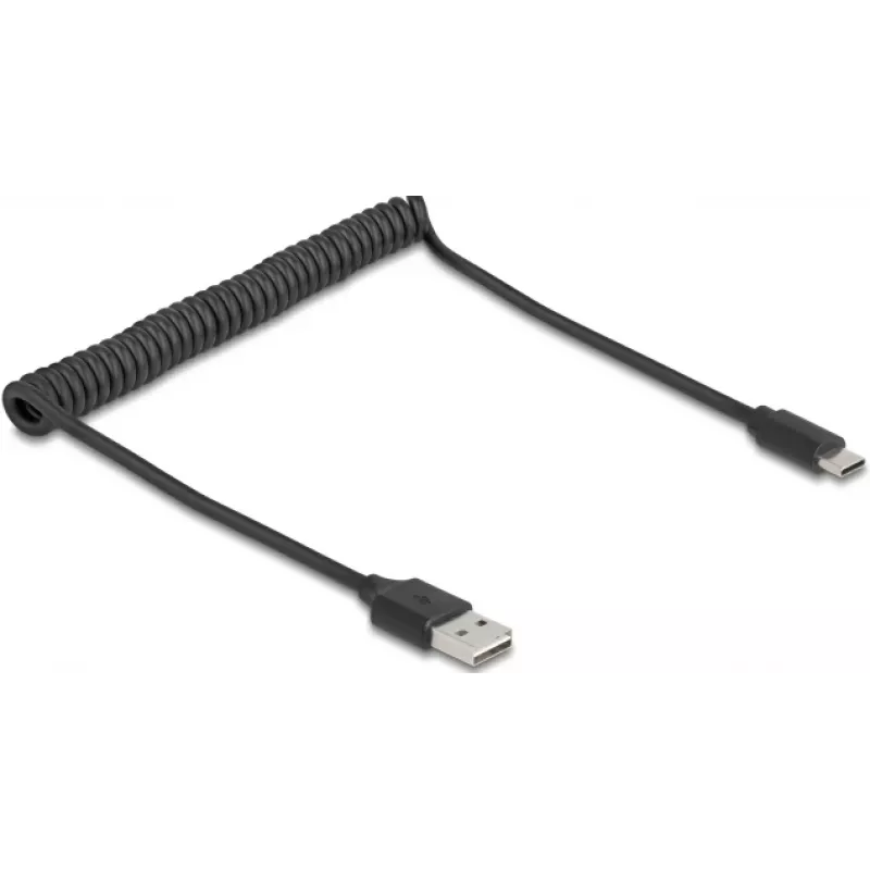 Kabel USB DeLOCK 90133 USB 2.0 0.8 m Czarny