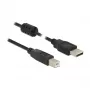 Kabel USB DeLOCK 84896 USB 2.0 1,5 m USB A USB B Czarny