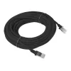 Kabel sieciowy LANBERG PCU6-10CC-1000-BK RJ-45 Cat6 U/UTP 10 m Czarny