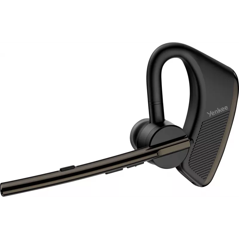 Zestaw słuchawkowy przewodowy/Bluetooth YENKEE YHF F20BK — słuchawka z mikrofonem na kablu do rozmów i dźwięku