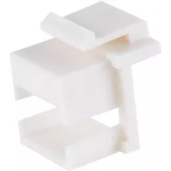 Adapter sieciowy ShiverPeaks 08-10123 — zaślepka Keystone, biała