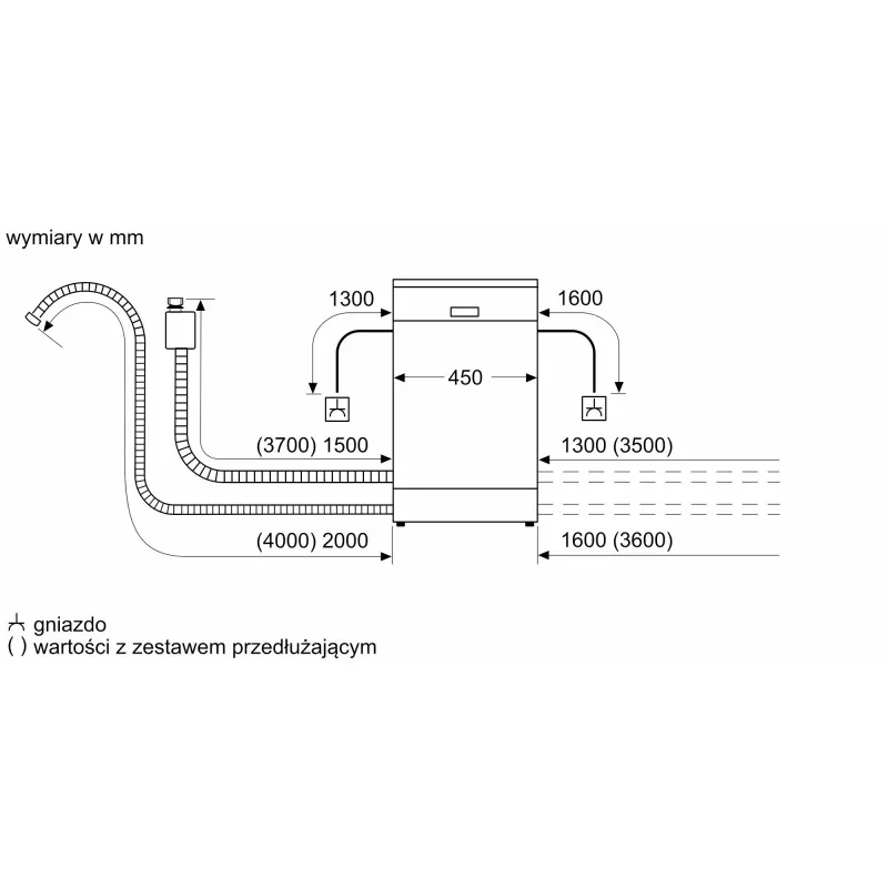 BOSCH SPV4HKX10E - zmywarka do zabudowy