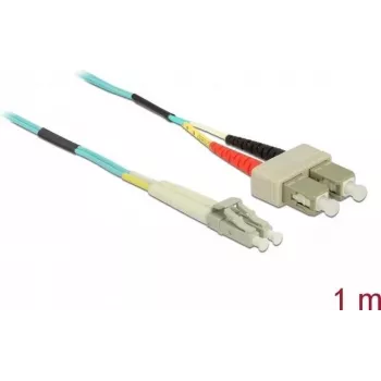Kabel światłowodowy DeLOCK LC na SC wielomodowy OM3 1 m