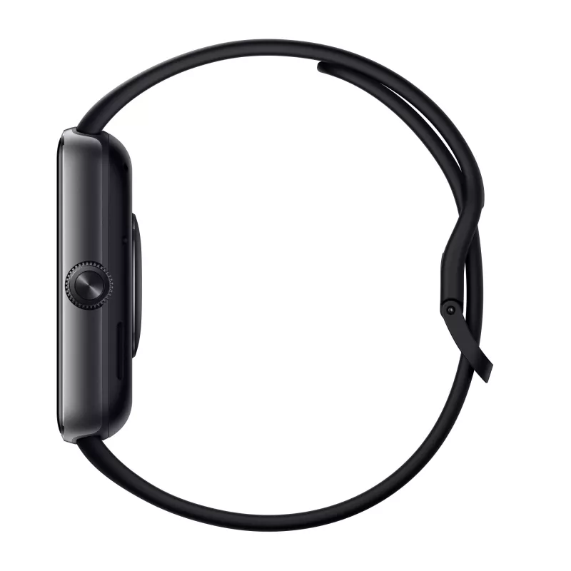 Smartwatch Xiaomi Watch 5 prostokątny, wyświetlacz AMOLED 2,07 cala, czarna obudowa, czarny pasek TPU, 47,5 mm, 5 ATM