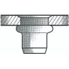 Nitonakrętka zrywalna GESIPA M8, korpus 11×17 mm, do stali 0,25–3,5 mm, łeb płaski okrągły