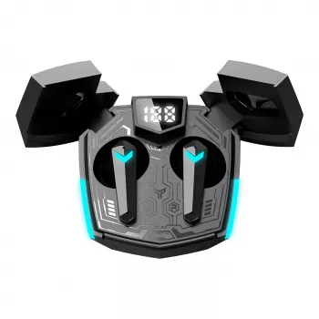 Słuchawki Canyon GTWS-2 Bezprzewodowe Nauszne Gaming USB Type-C Bluetooth Stacja Ładująca Czarny (CND-GTWS2B)