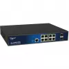 Zarządzalny 10-portowy przełącznik PoE ALLNET ALL-SG8610PMJ z 8 portami PoE+ i 2 portami uplink