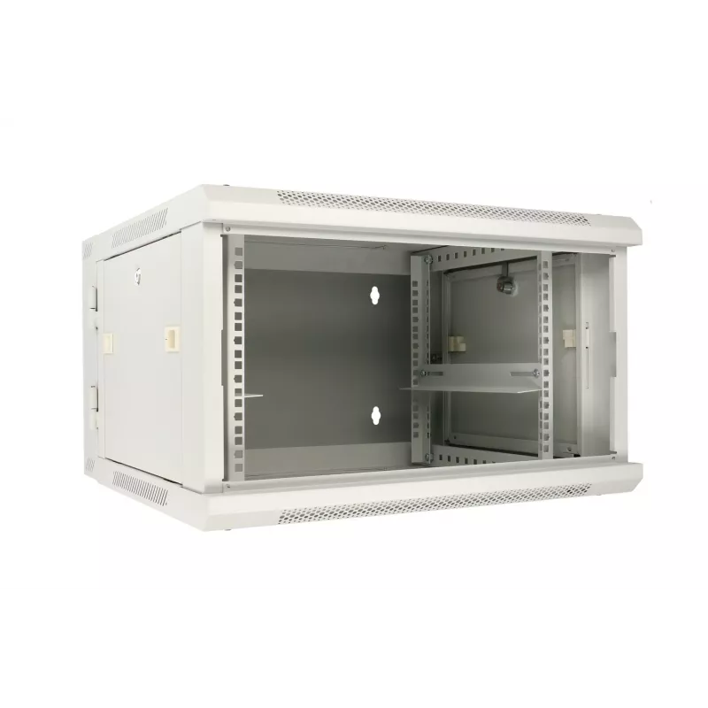 Extralink Szafa wisząca rack 6U 600x600 AZH szara, uchylna