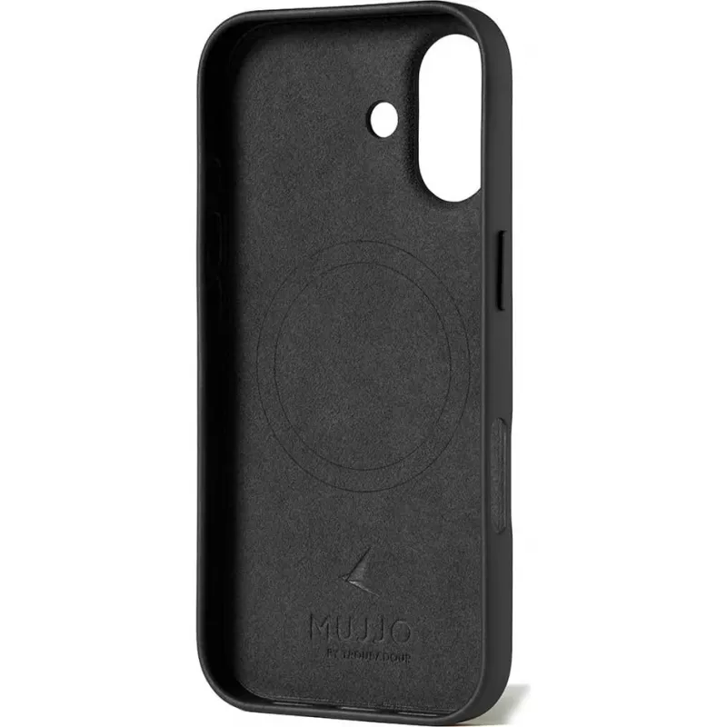 Mujjo Full Leather Case MagSafe etui do iPhone 17 Czarny